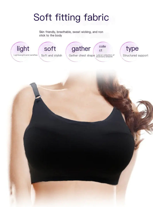 New Electric Heated Vibrating Breast Massager Bra